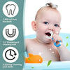 Shaped Toothbrush for Kids, 2-6 Years Kids Baby Infant Toothbrush, Food Grade Ultra Soft Silicone Brush Head, Whole Mouth Cleaning Tool