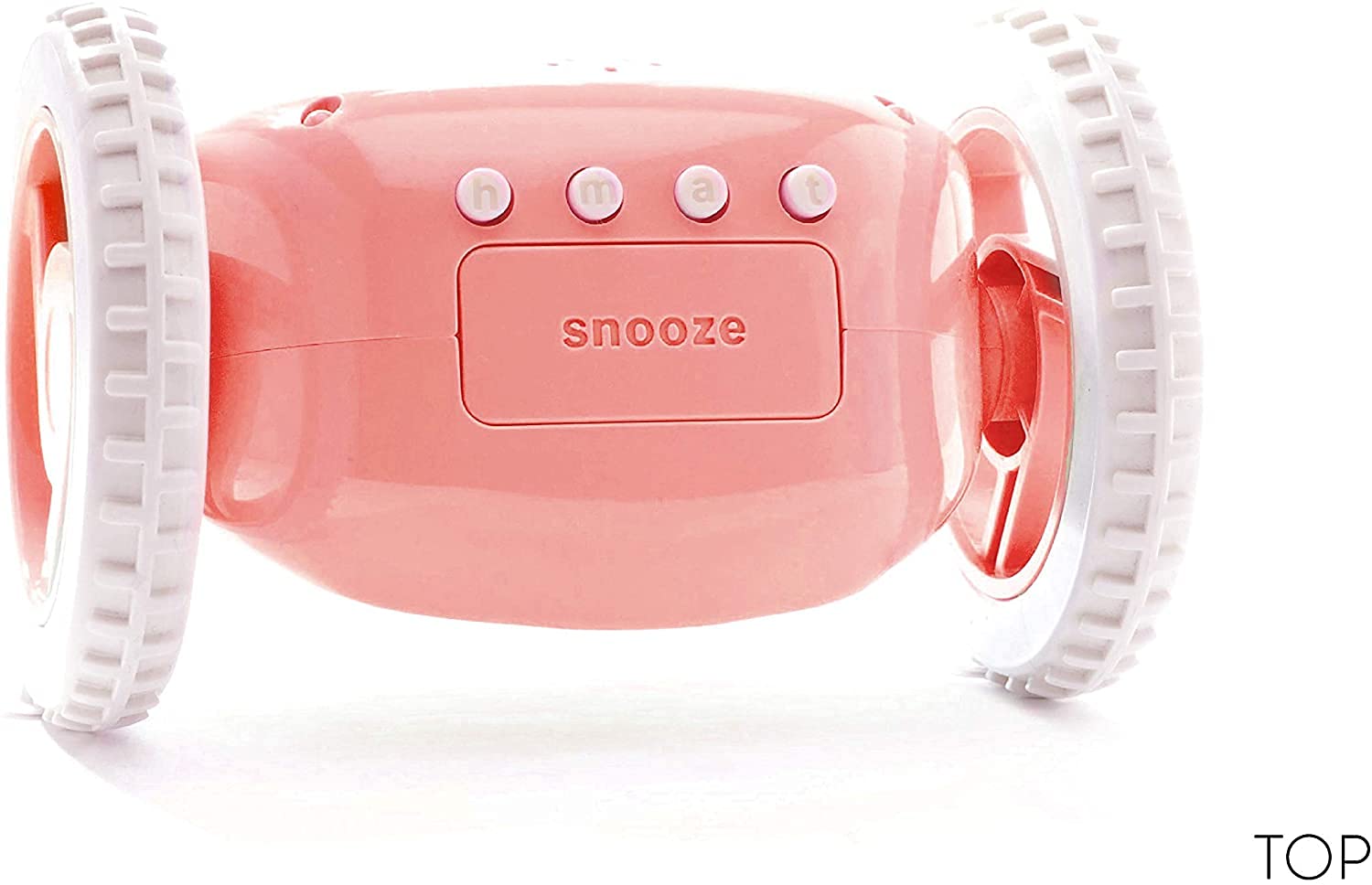 CLOCKY PVC Alarm Clock on Wheels