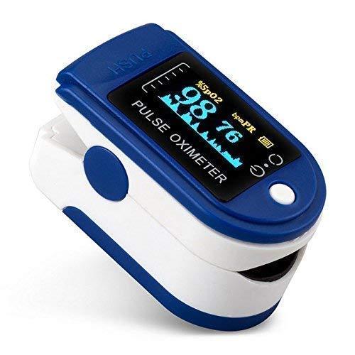 Pulse Oximeter Fingertip, Blood Oxygen Saturation Monitor with Pulse, with Four Color TFT Screen [Battery Included] askddeal.com