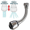 Stainless Steel Turbo Flex 360 Rotate Flexible Kitchen Tap Water Sprayer, Jet Stream/Water Saving Faucet askddeal.com